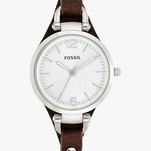 Fossil leather band watch